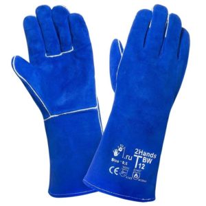 Краги для сварки пятипалые "TERMI-TZ 46 Base Wall" (материал спилковый)